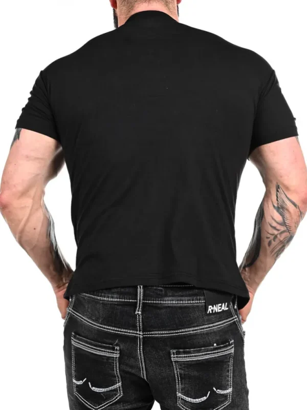 Rd Button T-Shirt - Sort^* Best Sale