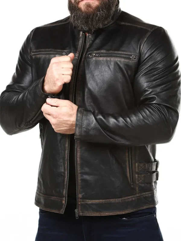 Rd Johnny Skindjakke - Dirty Black^* Sale