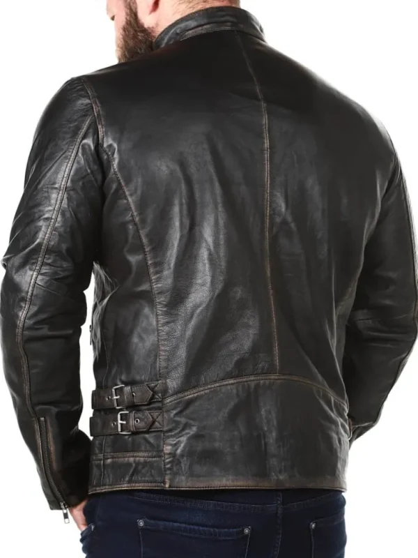 Rd Johnny Skindjakke - Dirty Black^* Sale