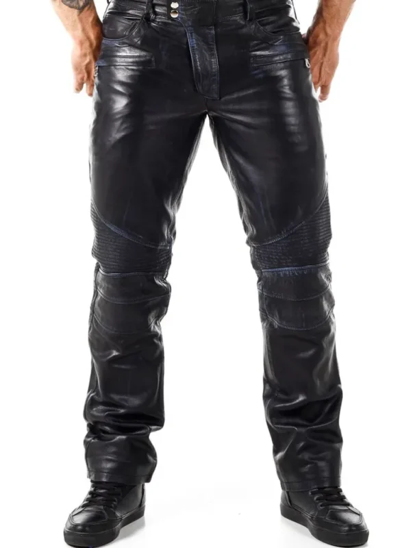 Rd Lavello Skindbukser - Dirty Blue^* Hot