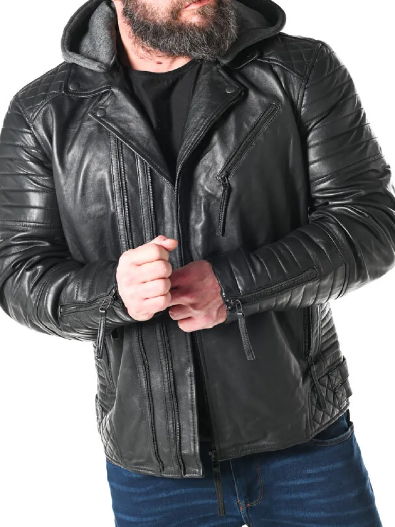 rd_night_rider_skindjakke_6.webp Rd Night Rider Skindjakke - Sort^* New