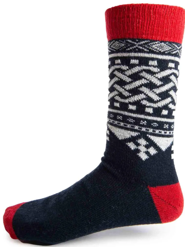 rd_pack_viking_uldstrmper_3.webp Rd 2-Pack Viking UldStrømper - Bla/Sort^* Cheap