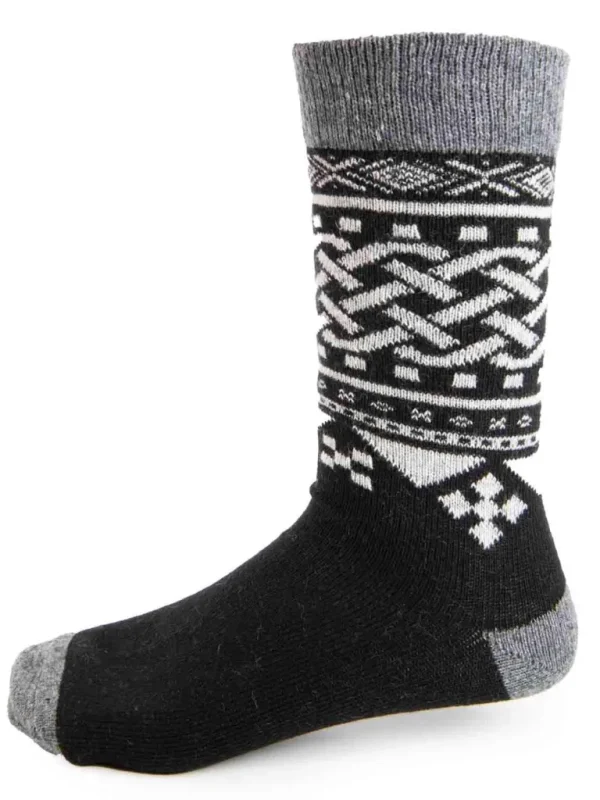Rd 2-Pack Viking UldStrømper - Bla/Sort^* Cheap