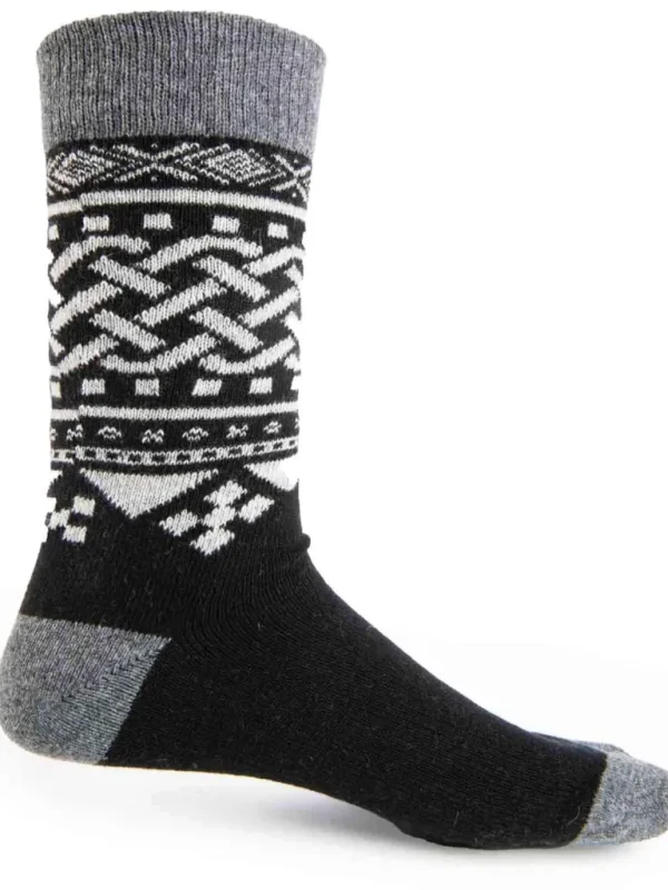 Rd 2-Pack Viking UldStrømper - Bla/Sort^* Cheap