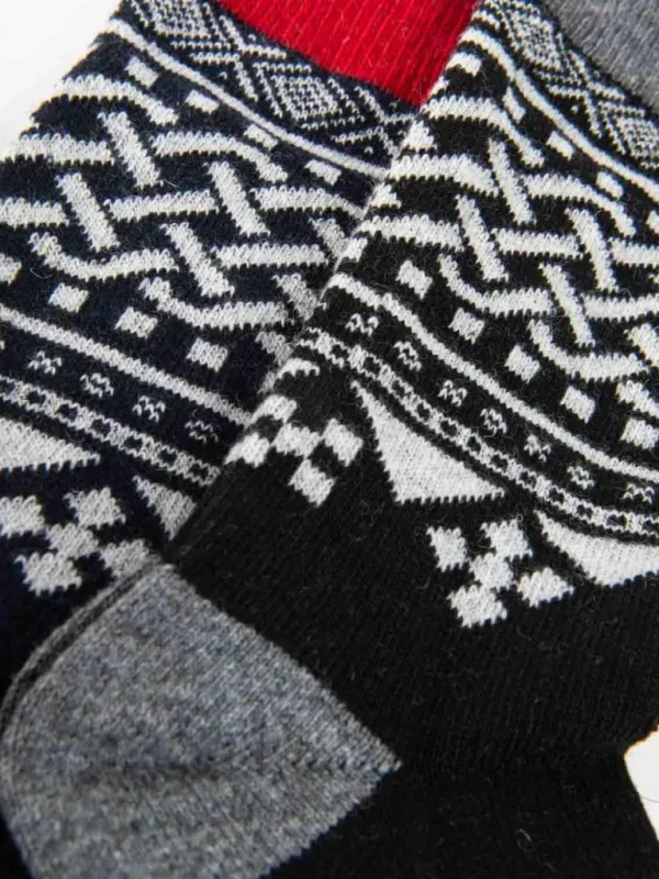 Rd 2-Pack Viking UldStrømper - Bla/Sort^* Cheap