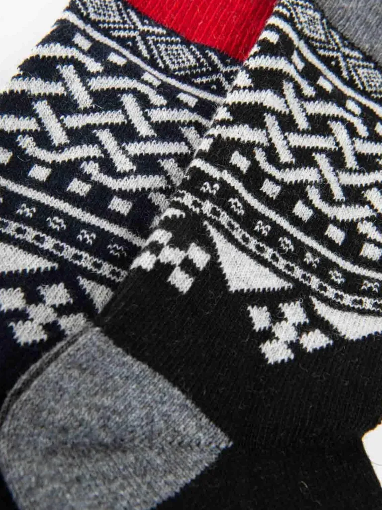 rd_pack_viking_uldstrmper_8.webp Rd 2-Pack Viking UldStrømper - Bla/Sort^* Cheap