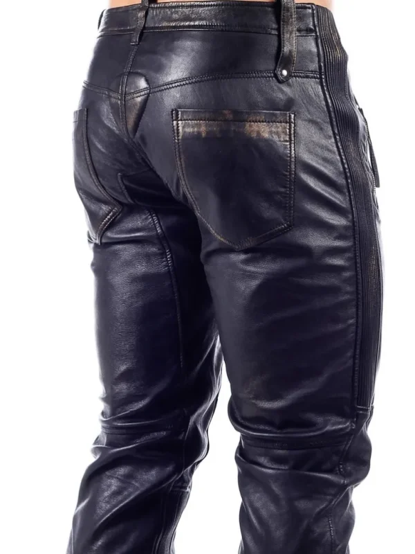 Rd Premium Rider Cargo Skindbukse - Sort/Guld^* Best Sale