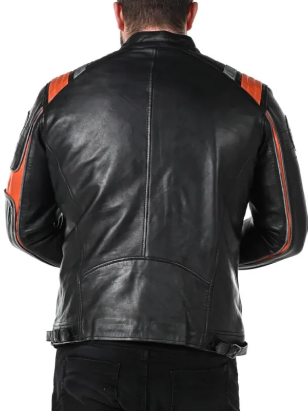 Rd Premium Rider Skindjakke - Sort/Orange^* Discount
