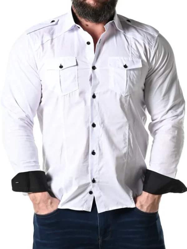 Rd Rockstar Skjorte - Hvid/Sort^* New