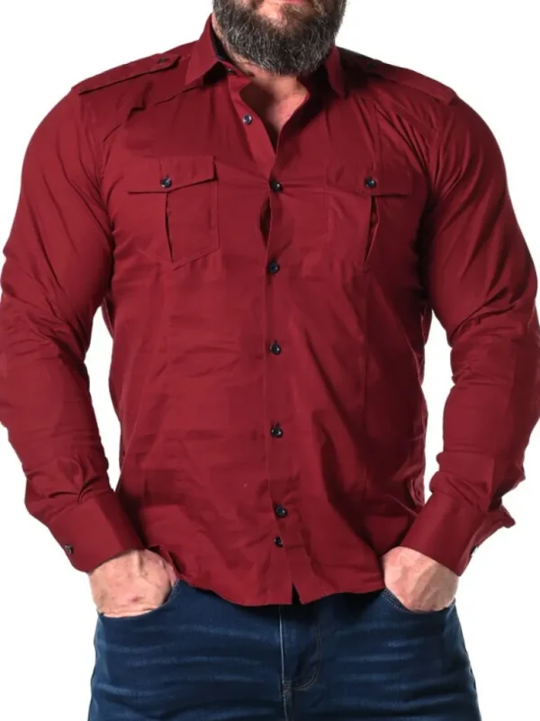 Rd Rockstar Skjorte - Rod/Bla^* Shop