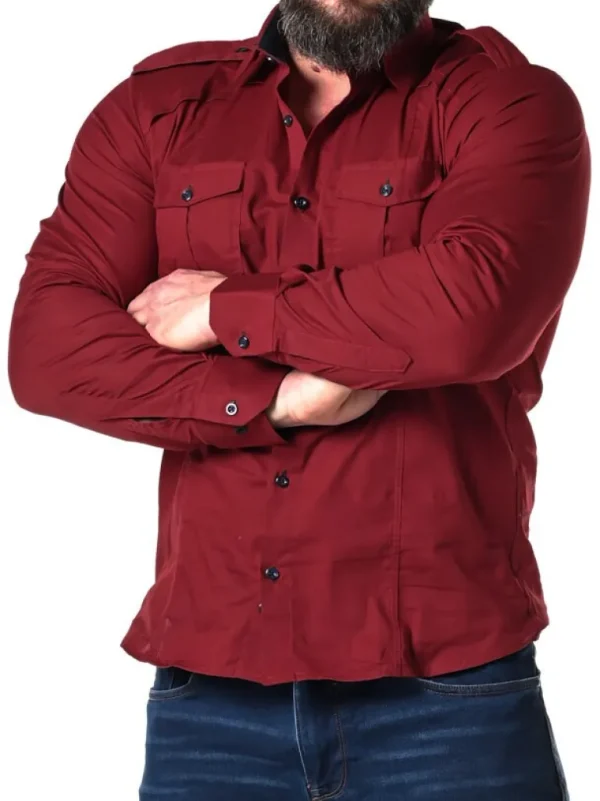 Rd Rockstar Skjorte - Rod/Bla^* Shop