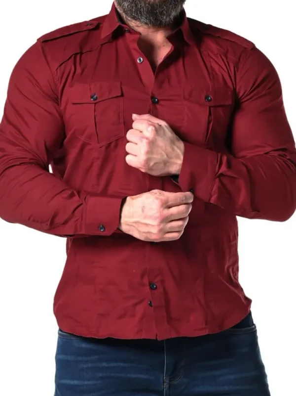 Rd Rockstar Skjorte - Rod/Bla^* Shop