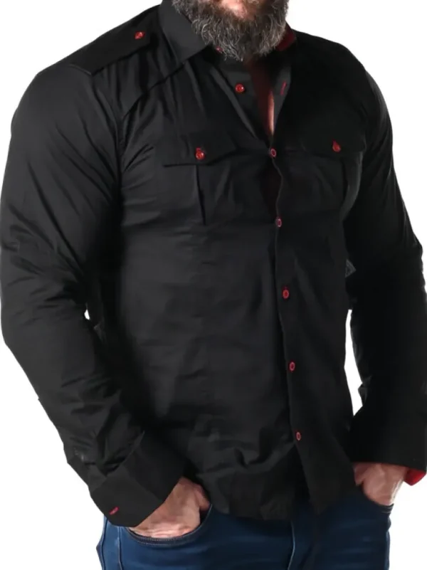 Rd Rockstar Skjorte - Sort/Rod^* Fashion