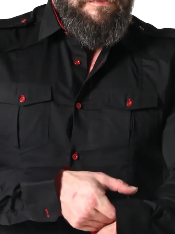 Rd Rockstar Skjorte - Sort/Rod^* Fashion