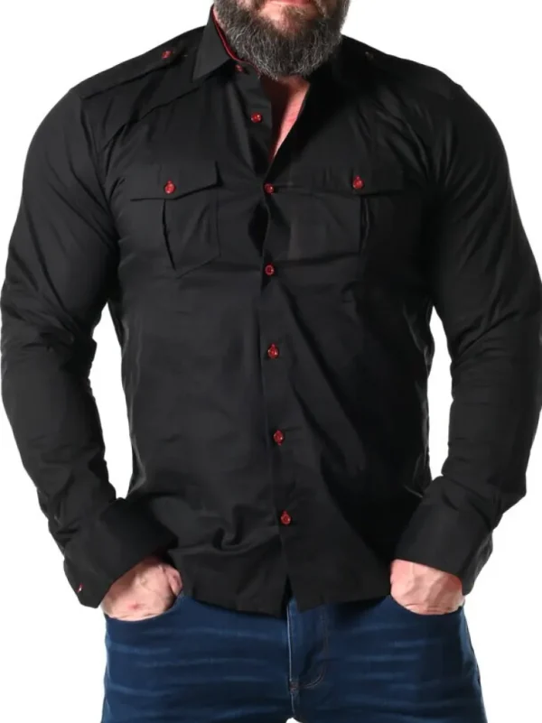 Rd Rockstar Skjorte - Sort/Rod^* Fashion