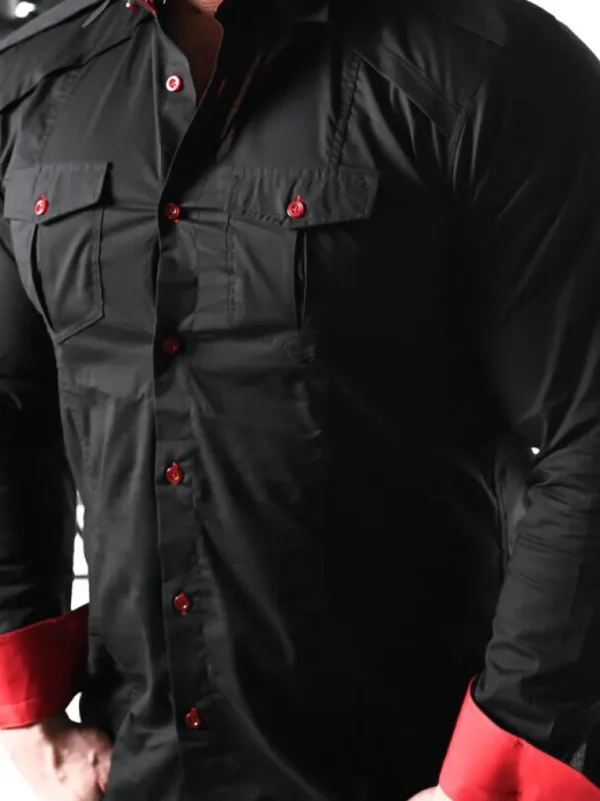 Rd Rockstar Skjorte - Sort/Rod^* Fashion