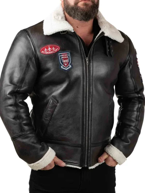 Rd Roughwing Pilot Skindjakke - Sort^* Online