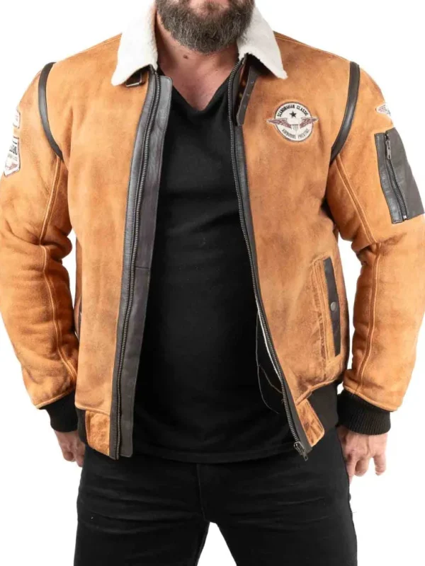 Rd Rover Pilot Skindjakke - Cognac^* Flash Sale