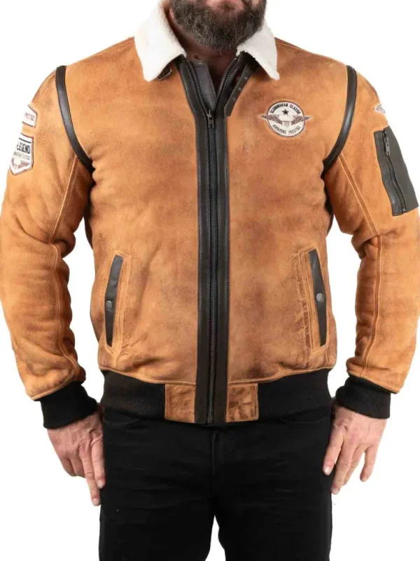 Rd Rover Pilot Skindjakke - Cognac^* Cheap