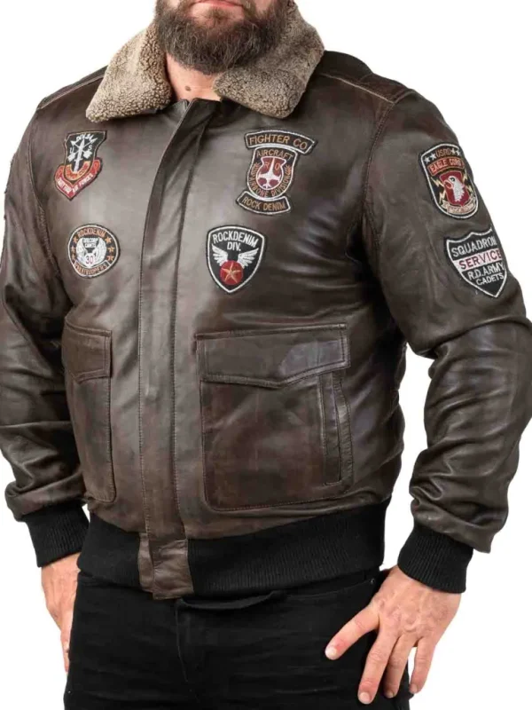 Rd Skybound Pilot Skindjakke - Morkebrun^* Discount