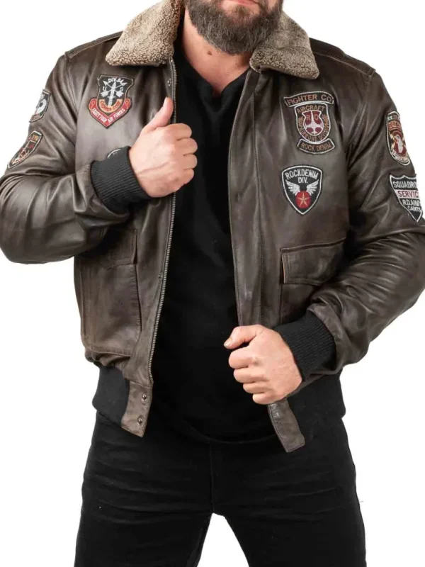 Rd Skybound Pilot Skindjakke - Morkebrun^* Cheap