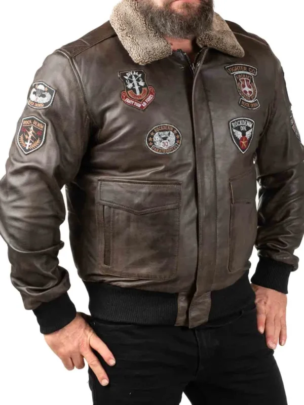 Rd Skybound Pilot Skindjakke - Morkebrun^* Cheap