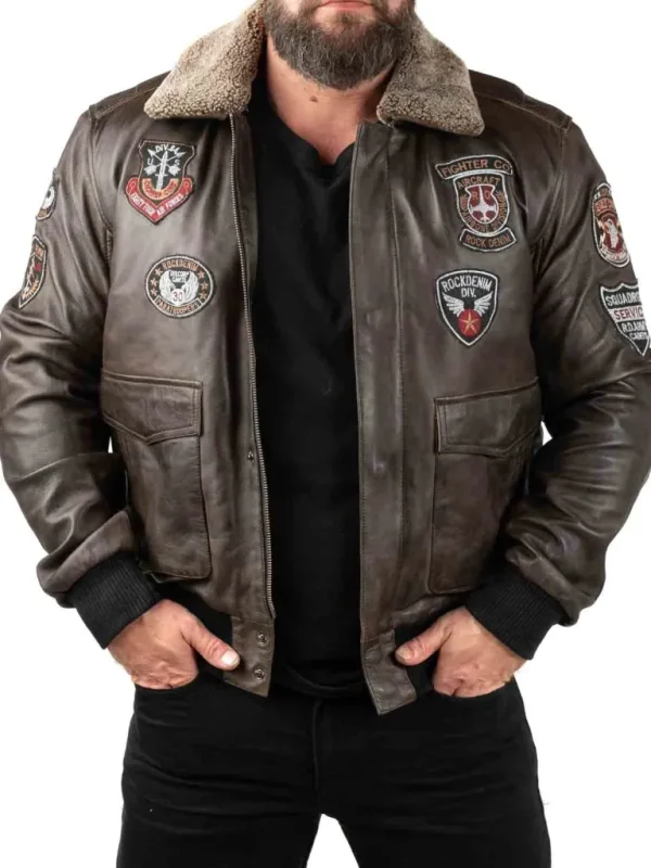 Rd Skybound Pilot Skindjakke - Morkebrun^* Clearance