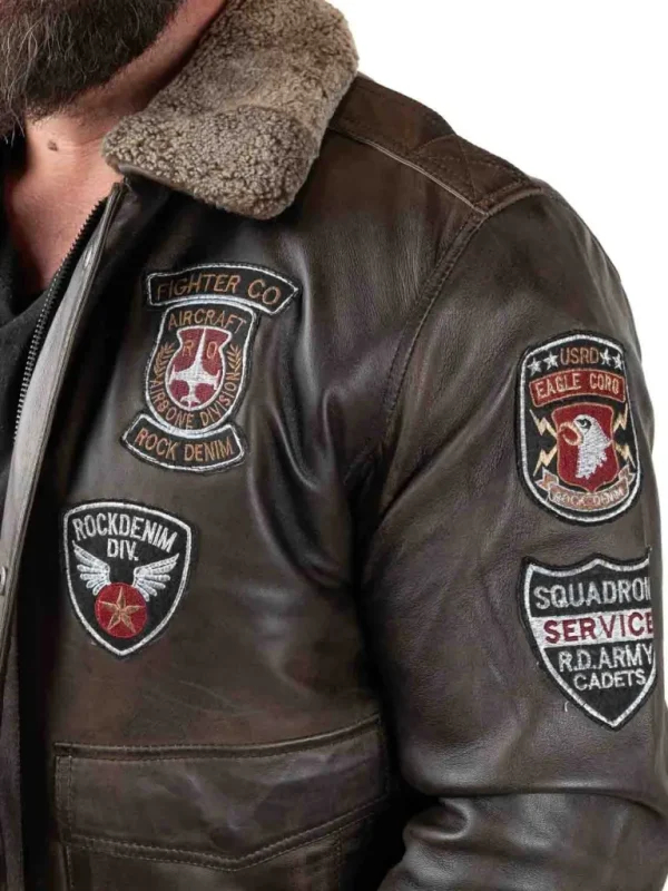 Rd Skybound Pilot Skindjakke - Morkebrun^* Flash Sale