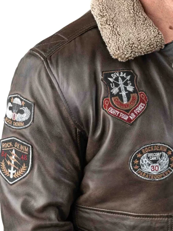 Rd Skybound Pilot Skindjakke - Morkebrun^* Cheap