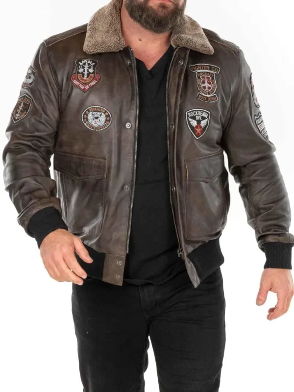 Rd Skybound Pilot Skindjakke - Morkebrun^* Discount