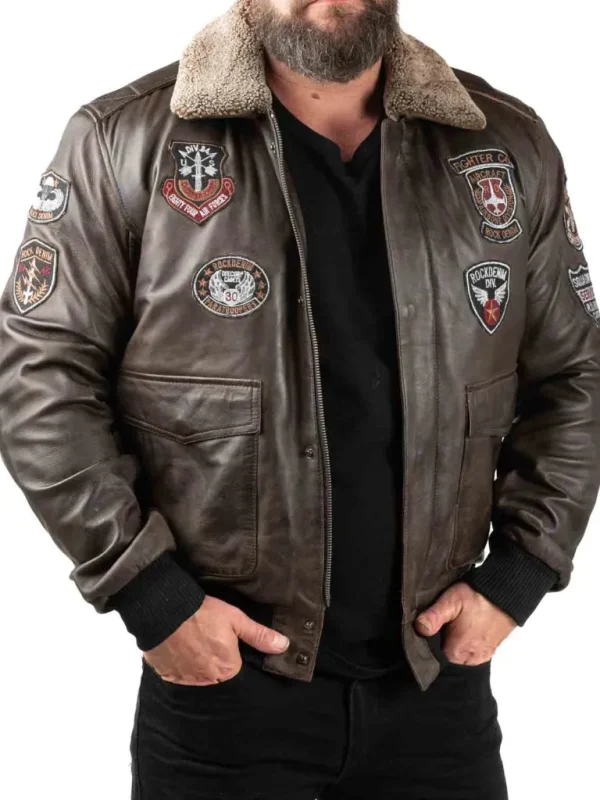 Rd Skybound Pilot Skindjakke - Morkebrun^* Cheap