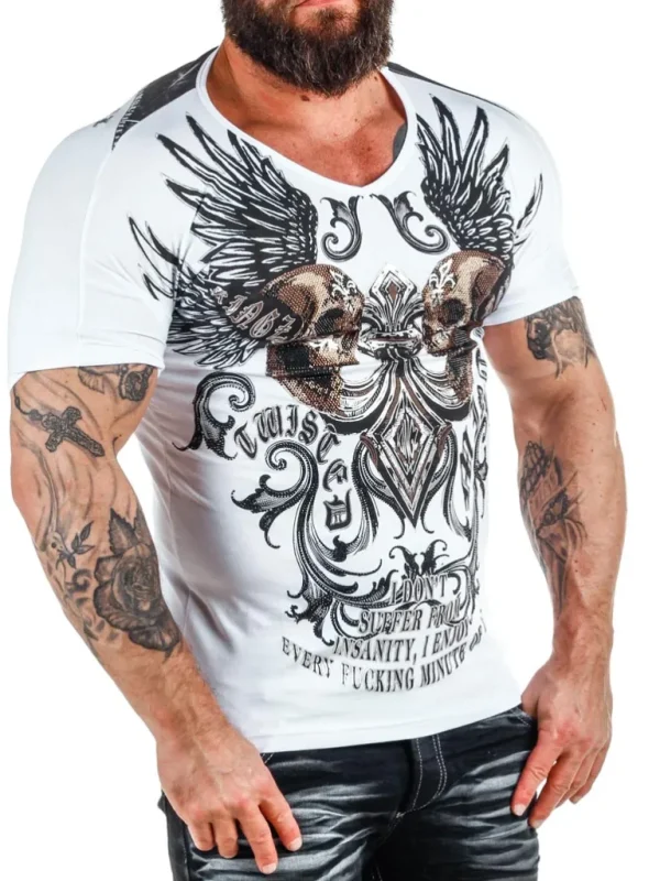 Revolution T-Shirt - Hvid/Solv^Kingz Outlet