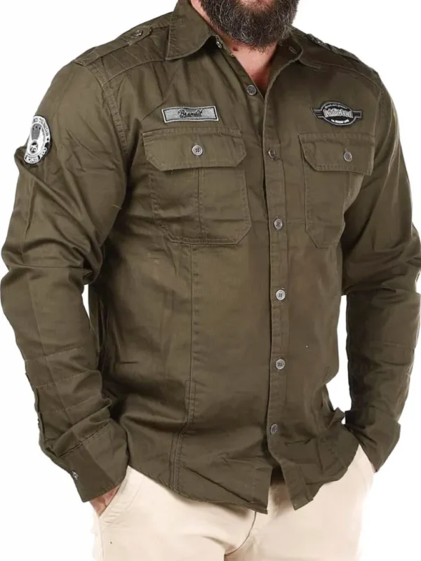 Road Star Vintage Skjorte - Gron^Brandit Best Sale