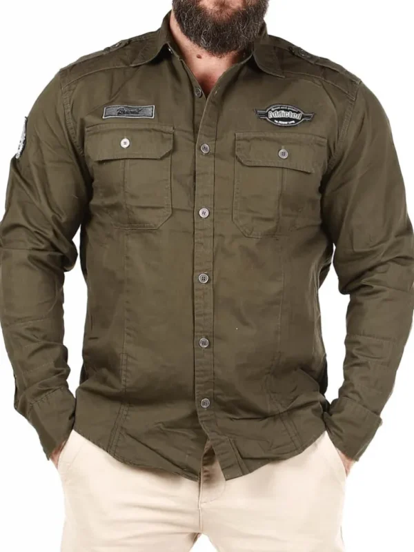 Road Star Vintage Skjorte - Gron^Brandit Best Sale