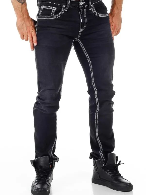 Rusty Levin Jeans - Sort/Hvid^Rusty Neal Hot