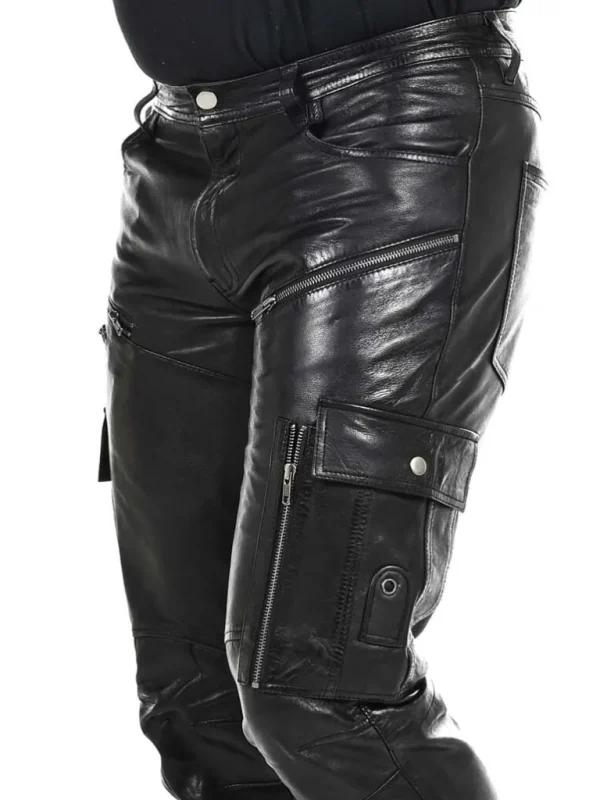 Salvatoro Cargo Skindbukser - Sort^* Online