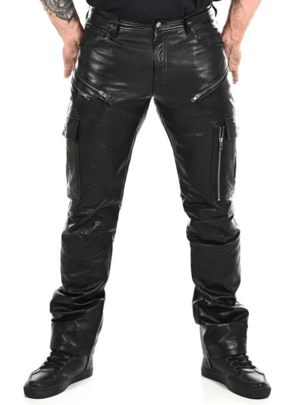 Salvatoro Cargo Skindbukser - Sort^* Online