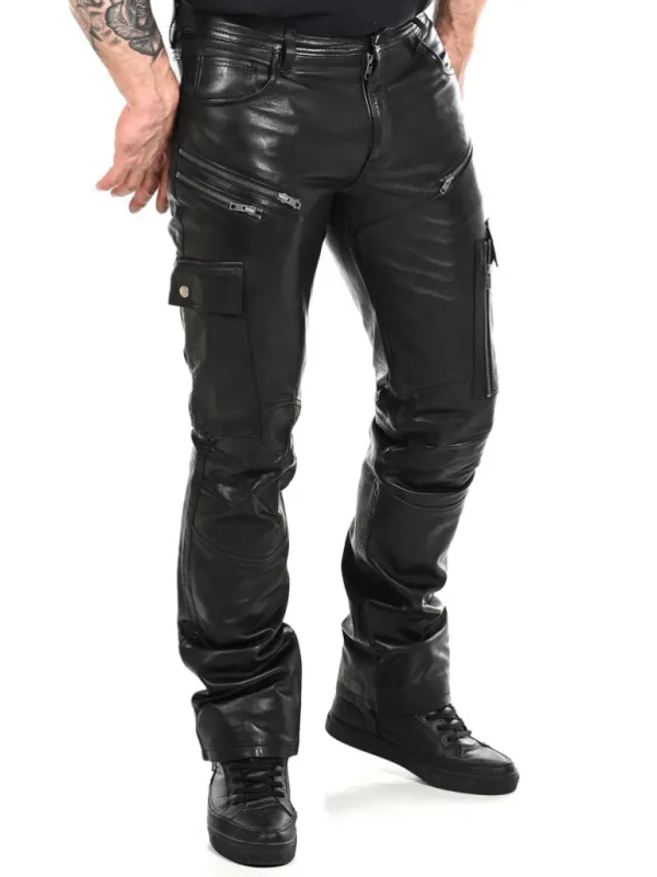 Salvatoro Cargo Skindbukser - Sort^* Online