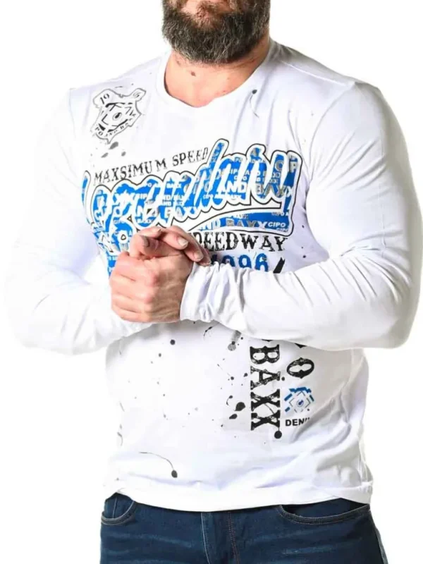 Speedway Longsleeve - Hvid^Cipo & Baxx Online