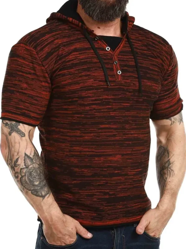 Terence 2 In 1 T-Shirt - Orange^Carisma Fashion