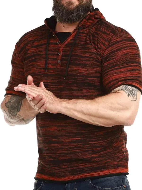 Terence 2 In 1 T-Shirt - Orange^Carisma Fashion