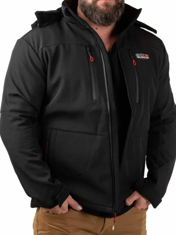 Timmex Geo Norway Softshelljakke - Sort^Geographical Norway Clearance