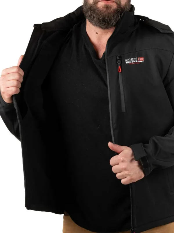 Timmex Geo Norway Softshelljakke - Sort^Geographical Norway Clearance