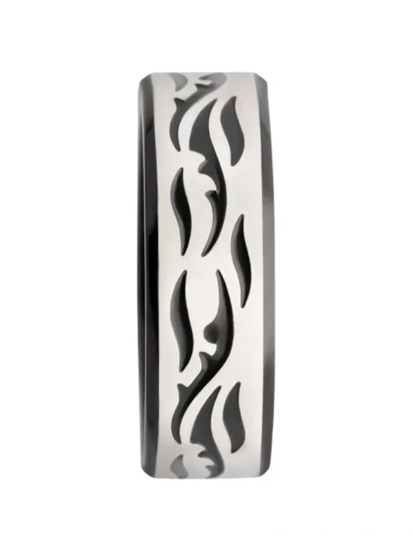 Tribal Edge Ring - Solv/Sort^Inox Cheap