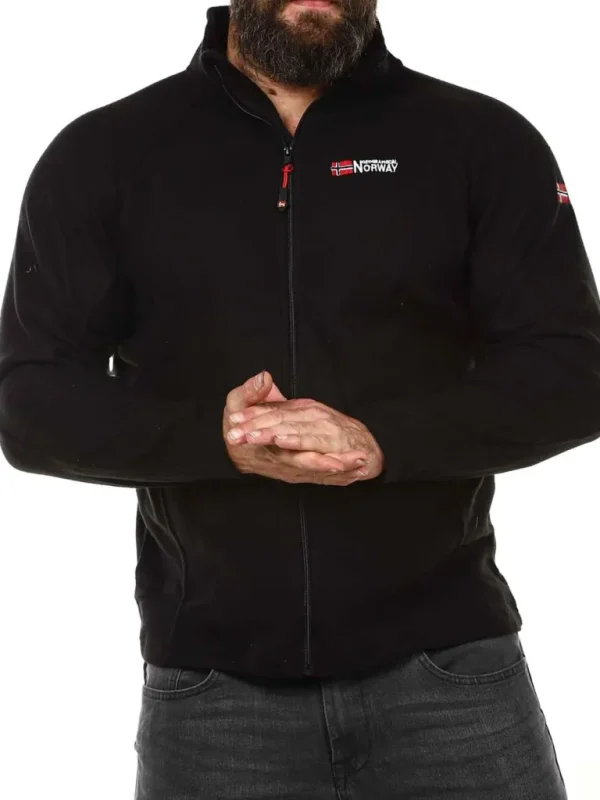 Tug Geo Norway Fleecetroje - Sort^Geographical Norway Sale