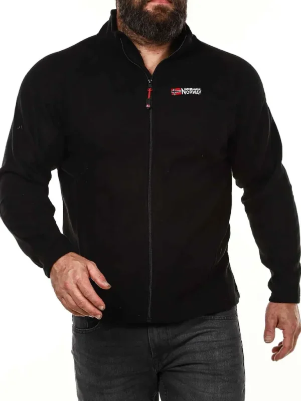 Tug Geo Norway Fleecetroje - Sort^Geographical Norway Sale