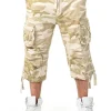 Urban Legend 3/4 Shorts - Camo/Beige^Brandit Store