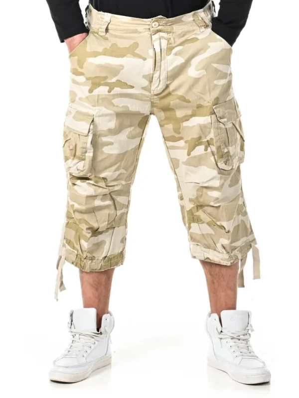 Urban Legend 3/4 Shorts - Camo/Beige^Brandit Store