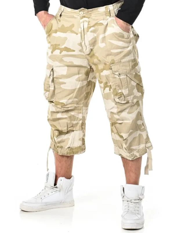 Urban Legend 3/4 Shorts - Camo/Beige^Brandit Store