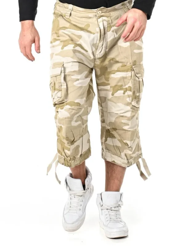 Urban Legend 3/4 Shorts - Camo/Beige^Brandit Store